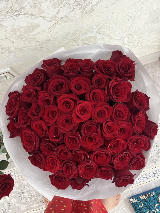 Свежий букет 51 роза