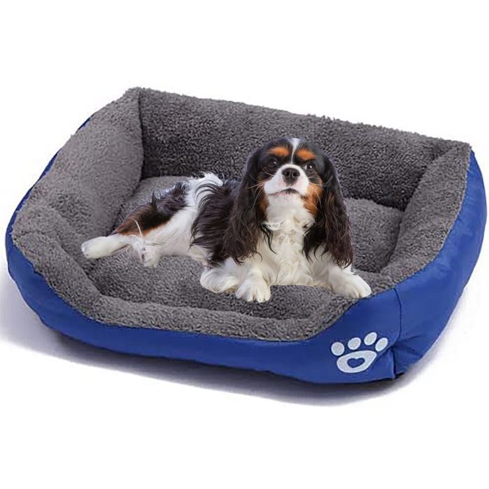 Легло за средно куче -Л тъмно  син