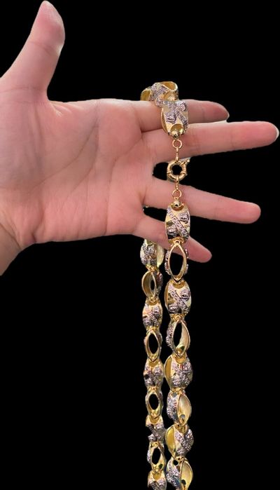 Позлатени мъжки ланци 14к