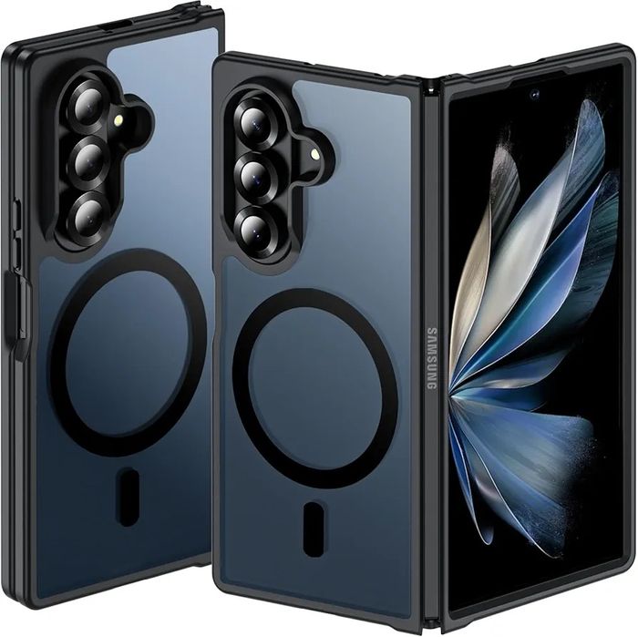 MagSafe кейс за Samsung Galaxy Z Fold7 твърд гръб с безжично зареждане
