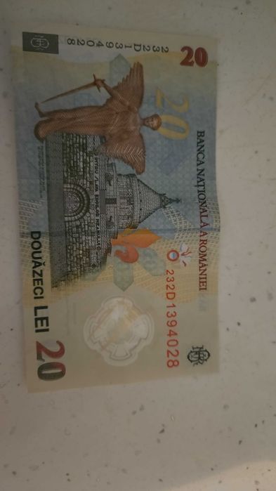 Bancnota de 20lei  serie 232D1394028