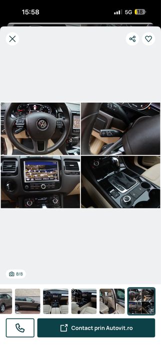 VW Touareg Exclusive 2014 3.0 DIESEL  245 CP - ACC side-line Asist TOP