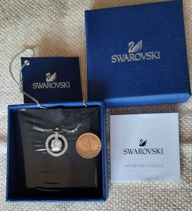 Колие Оригинал Нов Swarovski кристал