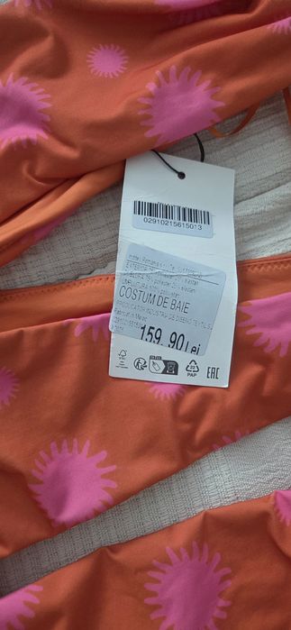 Costum de baie Zara,marimea Xs,nou,cu eticheta