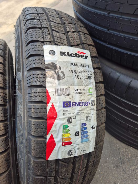2 Anvelope M+S VARA IARNA - 195/75/16C - KLEBER - NOU - DOT 2024 !