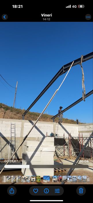Acoperis zid din profil ipe 180 12 m latime
