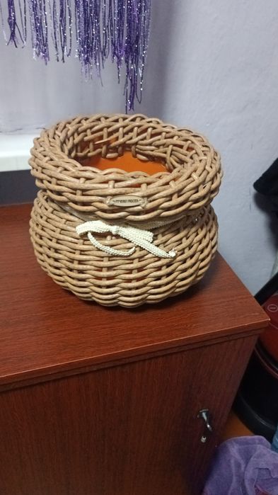 Кашпо из ротанга