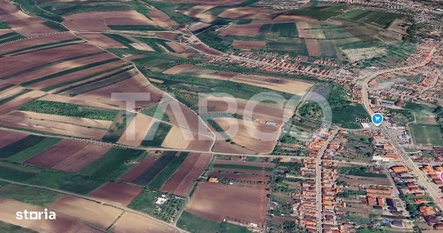Teren intravilan de vanzare de vanzare Sura Mare 1250 mp