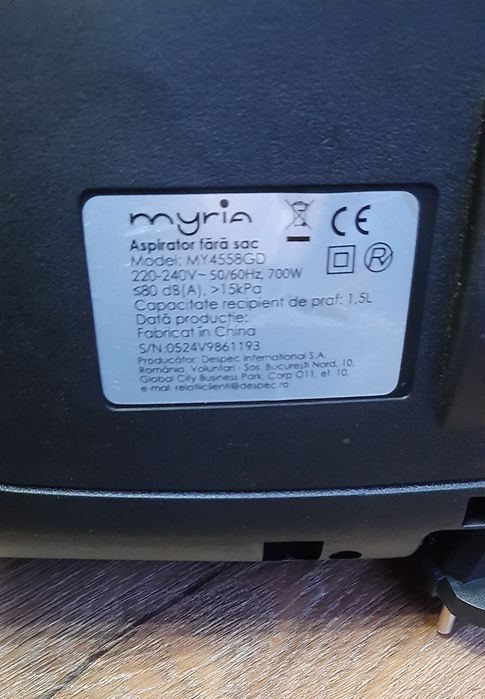 Aspirator fara sac, 700 W, filtru Hepa, 1.5 l, aspirare: uscata, Nou!