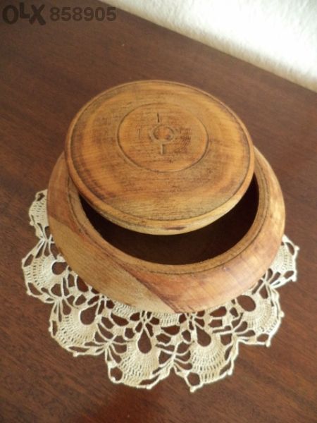 дървена купа диаметър 15/18 см