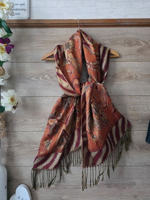 Луксозен дамски шал PASHMINA и коприна