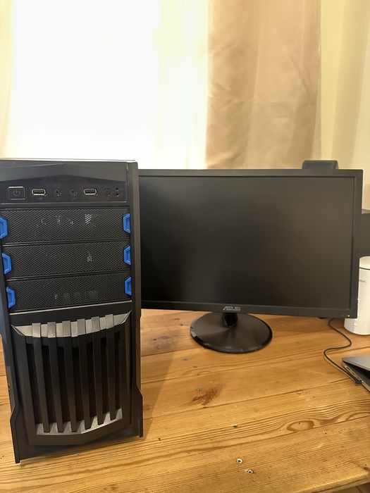 Гейминг компютър GTX 1650 / 24GB RAM + монитор – готов за игри