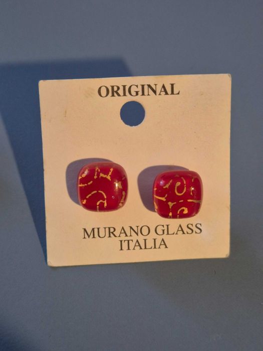 Ocazie ! Doua perechi cercei din sticla originala de Murano