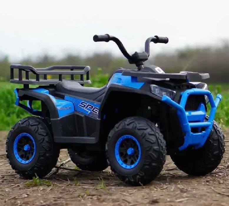 Акумулаторен бъги MINI 4X4 12V,MP3  с меки гуми  с Кожена седалка