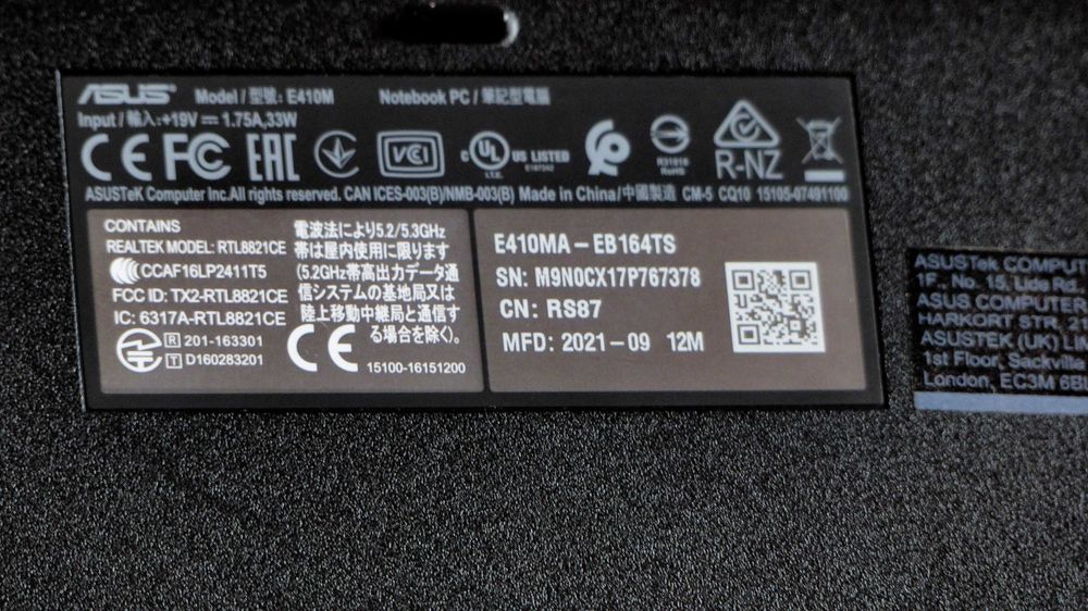 Laptop ASUS  - Diplay  14 ''  Full HD - cu toate accesorile