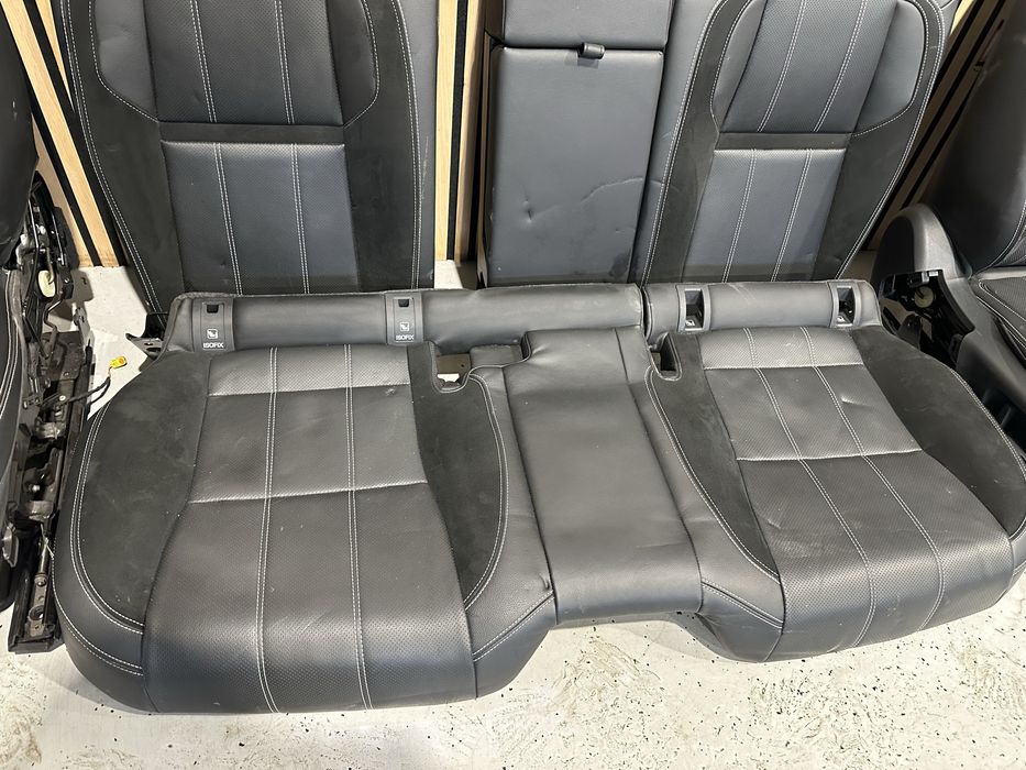 Interior full electric piele negru cu incalzire si memorie Range Rover Velar de europa scaune bancheta fete de usi