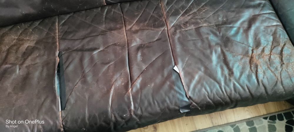 холна кожена гарнитура на четири модула