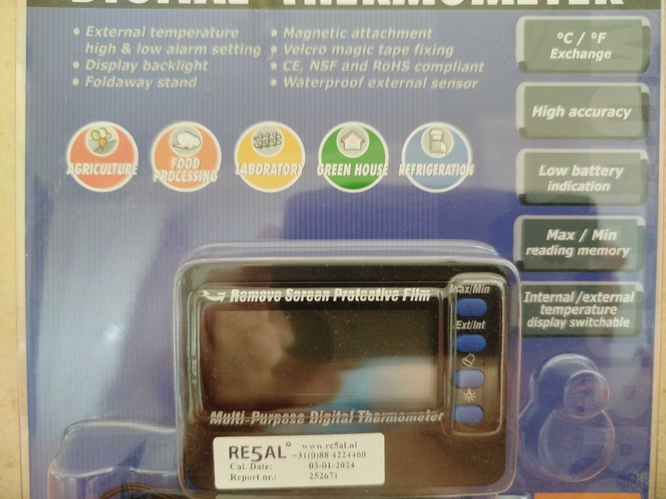 ЧЕРЕН ПЕТЪК! Нови Дигитални термометри! С включена батерия!