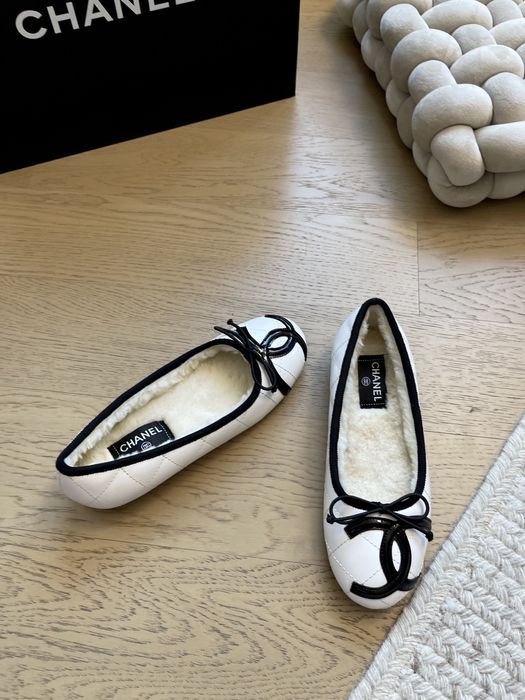 Balerini Chanel cu blana