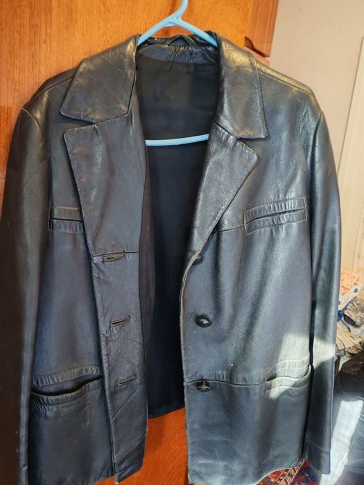 Geaca de piele barbati vintage