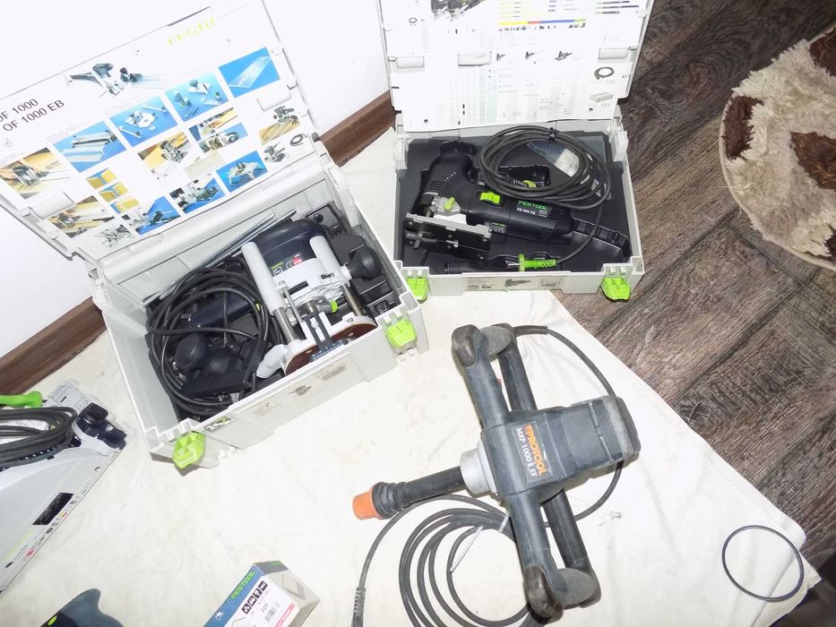 Festool HKC 55 EB , TS 55 EBQ , OF 1000 EB , OSC 18 , Protool MXP 1000 E EF