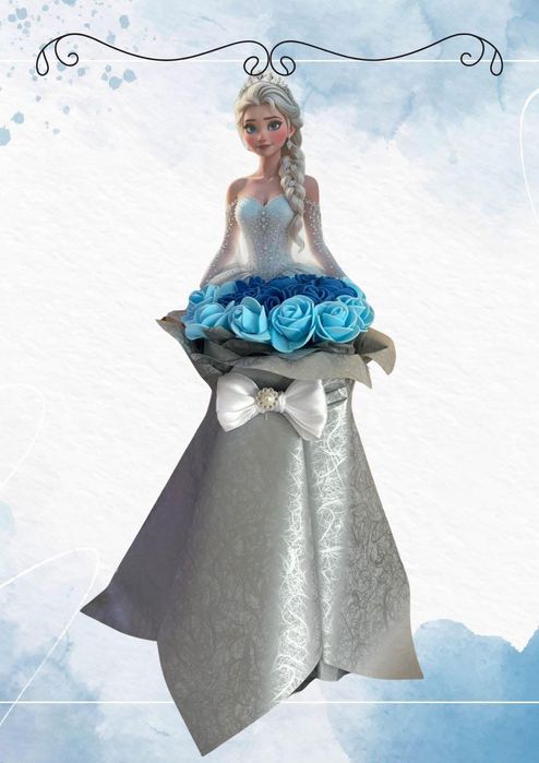 Предлагам ръчно изработени букети под формата на кукли