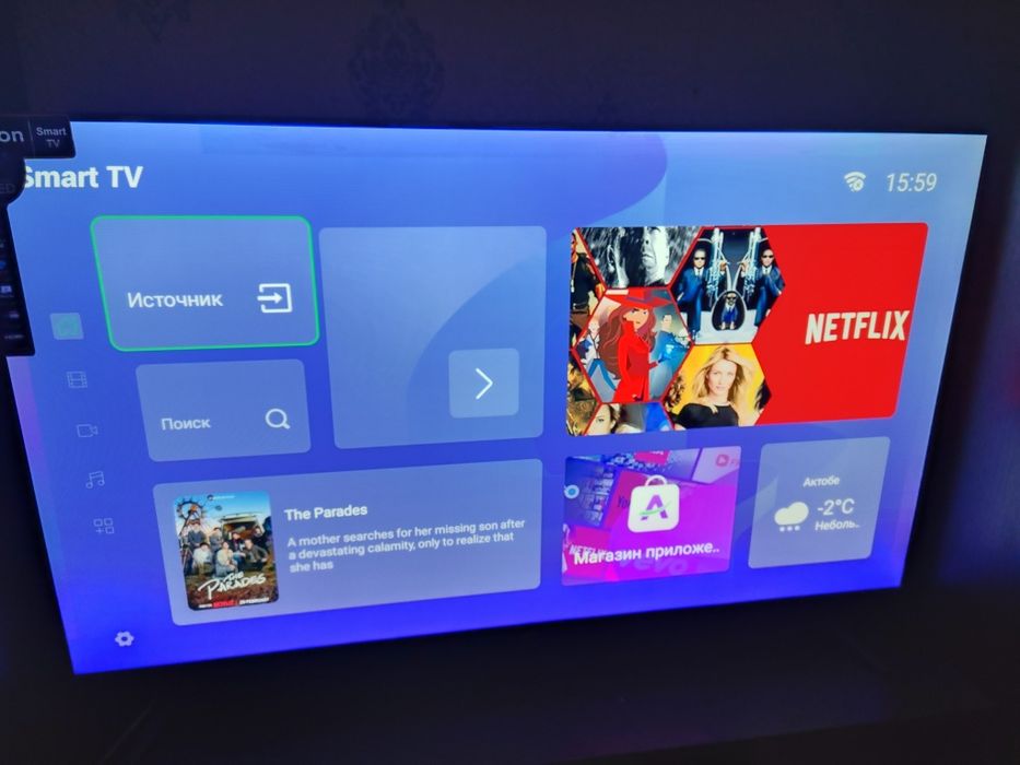 Телевизор смарт acron 109 см