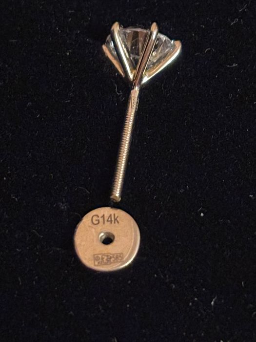 Пусеты 2 карата бриллианты