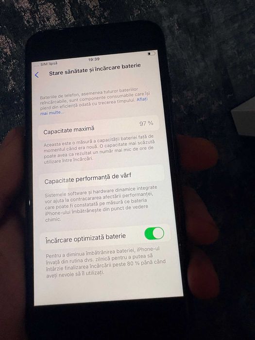 Iphone SE (2020) , 97% viata baterie!