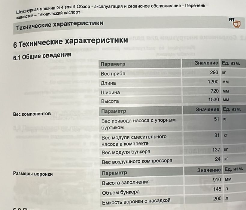 Штукатурная станция PFT