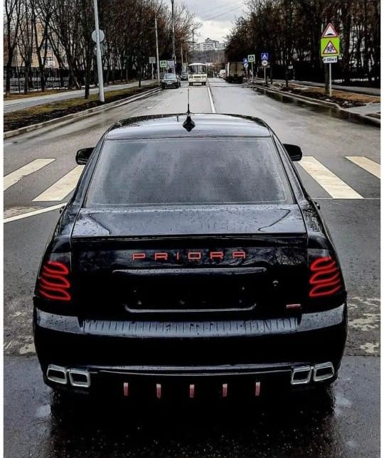 Тюнинг задних светодиодных фонарей "MERCEDES STYLE" для Лада Приора