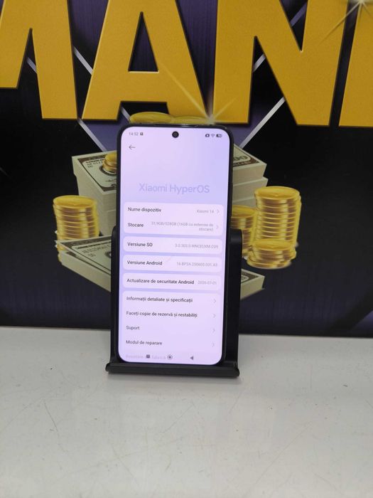 Xiaomi 14, 12GB RAM, 512GB, 5G, Black AGP Amanet 4218