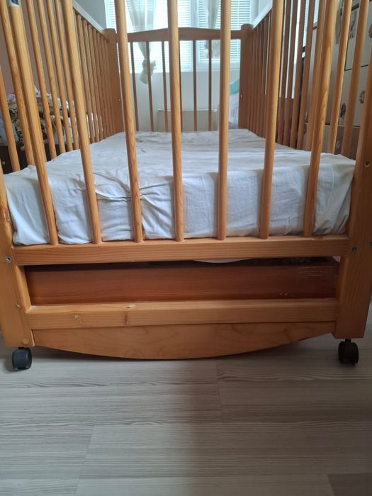 Детско легло - дървено, кошара