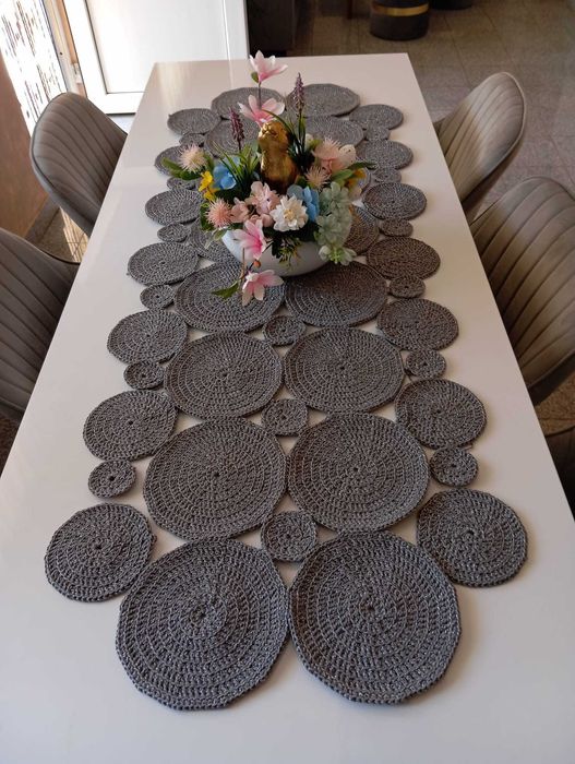Decor masă croșetat