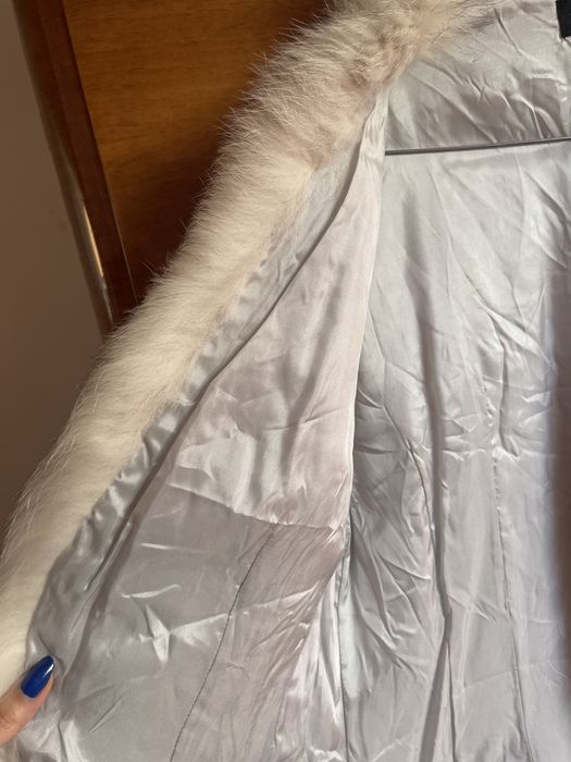 Haina eleganta cu blana naturala