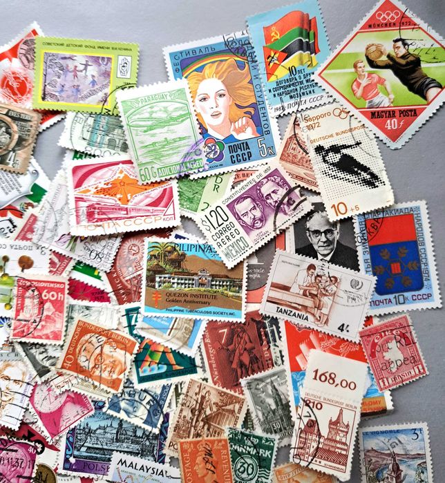 Лот различни пощенски марки над 100 бр., от началото на 20 век