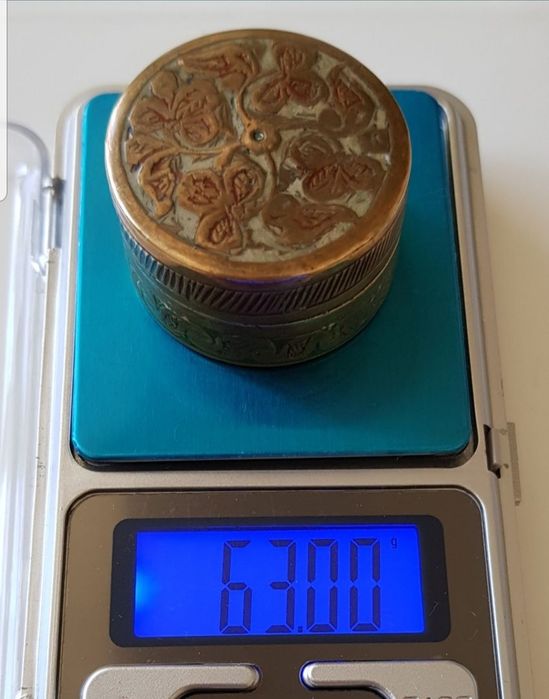 Кръгла Месингова Кутия/за енфие