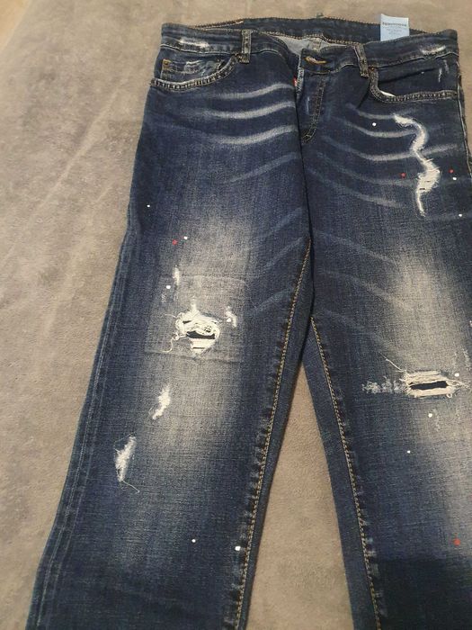 Blugi Dsquared 2, albastri, easy slim jean