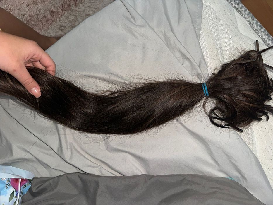 Волосы 60 см брюнет натуральные