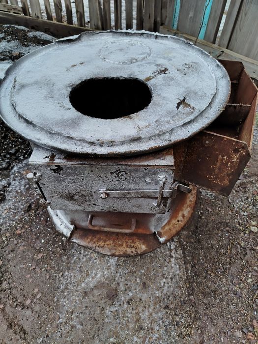 Печка из диска для бани