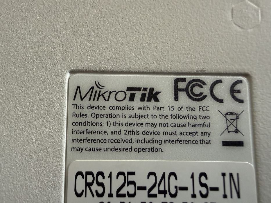 MikroTik CRS125-24G-1S-IN | 24x Gigabit + SFP | Switch administrabil