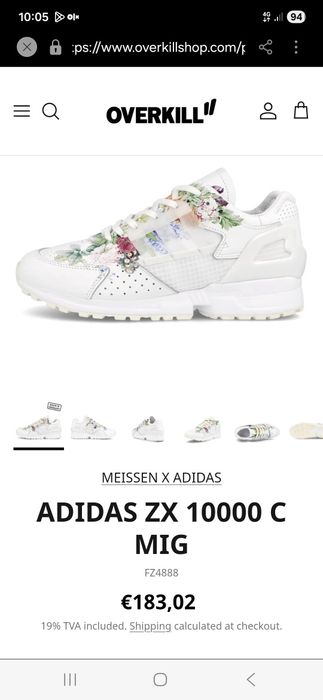 adidas de colectie piele 42 2/3 Meissen x adidas ZX 10000