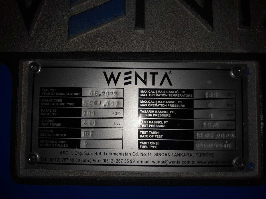 Парогенератор WENTA WEBJ700