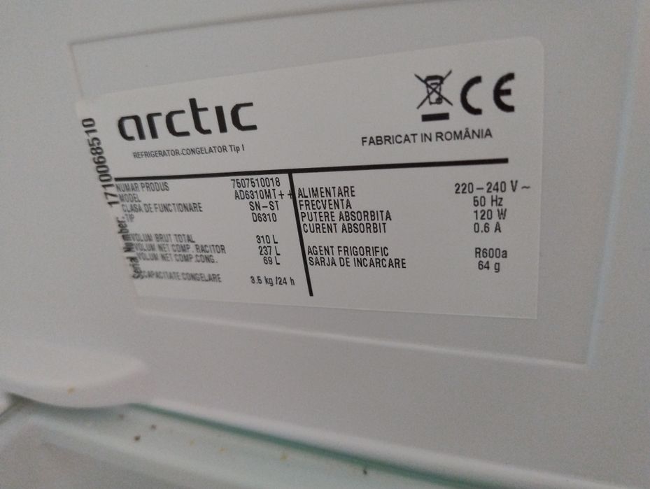 Frigider cu 2 uși Arctic