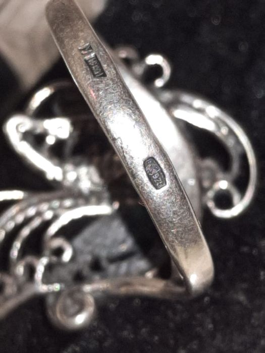 Серьги редкие Серебро 925 циркон