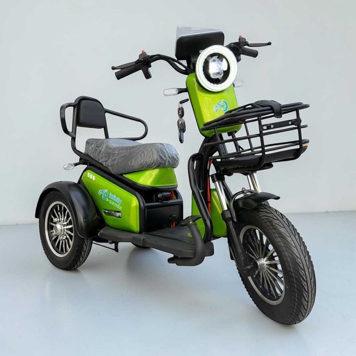 Двуместна Електрическа Триколка PUDDING 1800W МОДЕЛ 2026