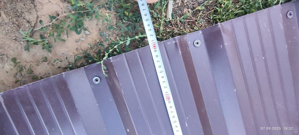 Ворота во двор, с профлистом.