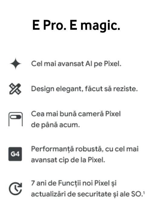 Telefon PIXEL 9 Pro 5G 256gb 16gbRam Full Box