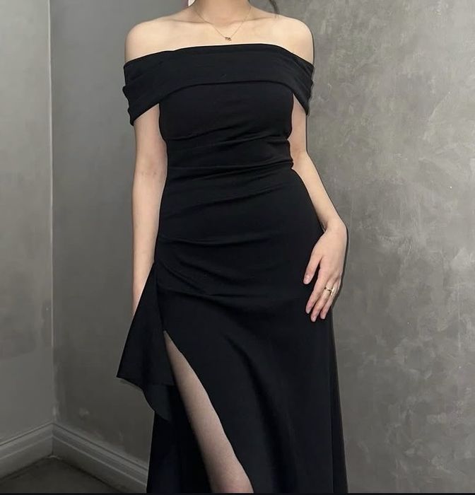 Черное элегантное платье