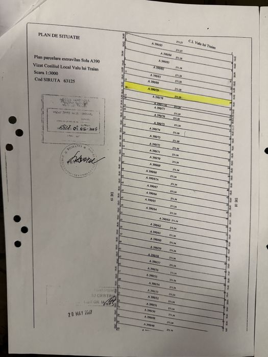Teren intravilan 4000m Valu lui traian